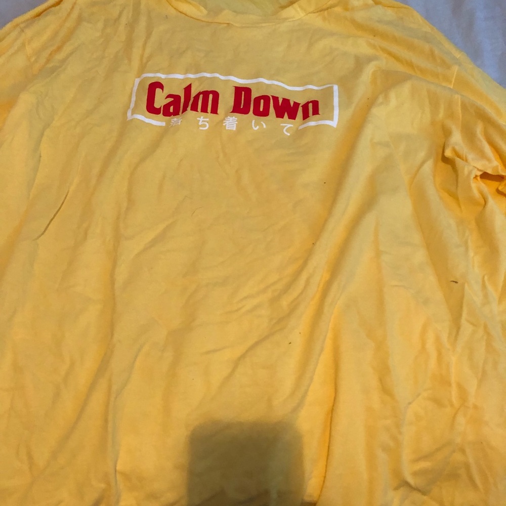Yellow sweatshirt